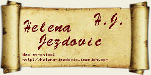 Helena Jezdović vizit kartica